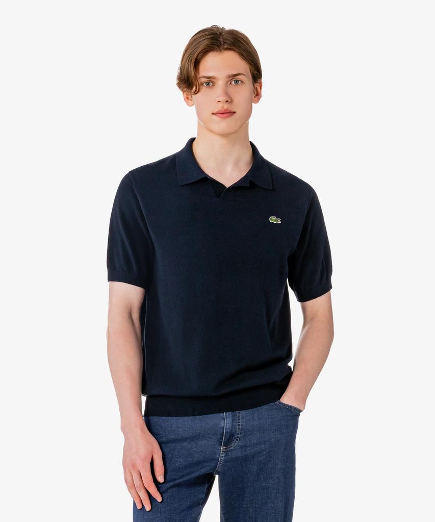 LACOSTE Men'S Open Collar Short Sleeve Boucle Sweater Polo Shirt Ph374E-56G 166
