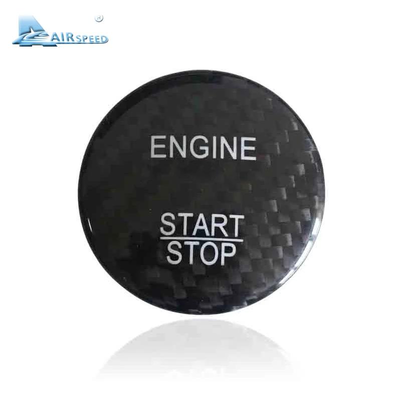 Carbon Fiber Engine Start Button Trim Cover for Mercedes C Class W205 GLC X253 ML GLE AMG 2014-2023
