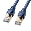 SANWA SUPPLY Category 6A SFTP Solder Industrial LAN Cable (Navy Blue, 0.5m) KB-HS6A-005NV