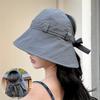 Thin Fisherman Hat Foldable Sun Hat Fashionable Summer Cap  Women