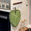 Листовое полотенце для рук Мягкое впитывающее полотенце Лист Монстеры Алоказии Листовое полотенце для рук с петлей для подвешивания