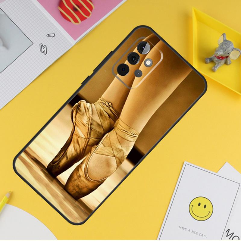 Балетки пуанты для Samsung Galaxy A14 A34 A54 A12 A32 A52 A51 A71 A53 A33 A13 A15 A25 A35 A55 Чехол для телефона