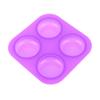 1 шт. 4-х полостная силиконовая форма для мыла, сделай сам, инструменты для украшения торта, поднос, легко извлекаемый из формы, круглые формы для мыла