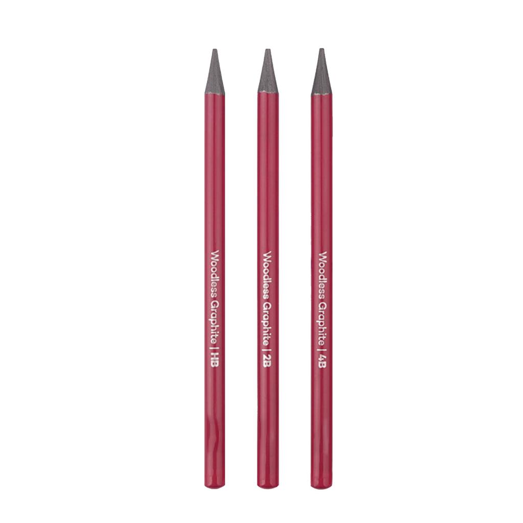 6 PCS Graphite Pencil Set HB 2B 4B 6B 8B EE Professional Woodless Graphite Pencils for Drawing Sketching Shading
