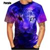 Новая модная мужская/женская футболка с принтом 3D Animal Tiger, летняя футболка с тигровым принтом, топы с изображением животных, футболки