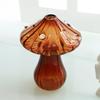 Flower Vase Adorable Mushroom Shape Transparent Glass Planter Unique Plant Propagation Station for Home Decoration