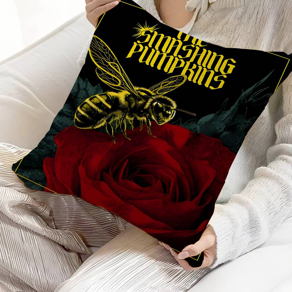 Smashing PPumpkins Pillow Cover for Bedroom Room and Living Room Sofa Decorative Cushion Cover