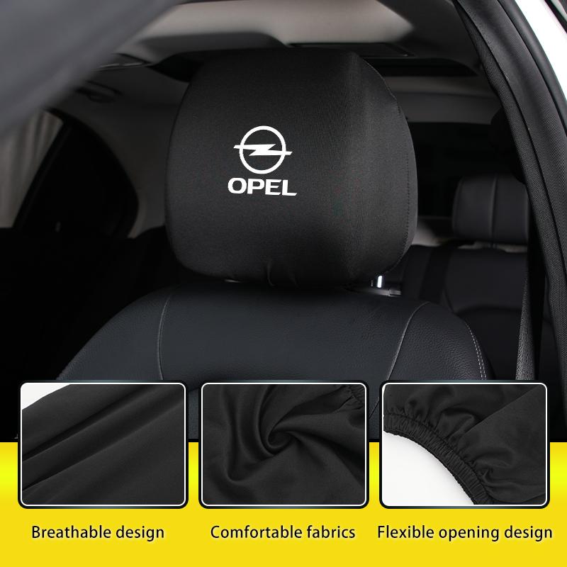 XEFP9 Universal Car Seat Headrest Cover Protective Cover Accessories For Opel Corsa Astra Insignia Vectra Zafira Meriva Mokka