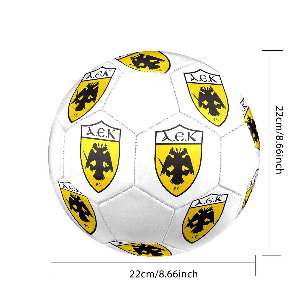 1PC AEK Athens club size 5 soccer ball PrahaIndoor Soccer Ball Colorful All Ages Machine Stitched PVC Competition Ready Durable High-Bounce