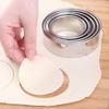 5pcs/Set Stainless Steel Dumpling Molds, Round DIY Wonton Skincutting Molds, Baking Biscuits Molds for Kitchen Use