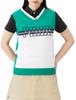 Golf Vest GOLF W Cotton Logo Knit Sparkling Green V-neck Vest/627701 Women's