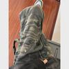 Men's Autumn Camouflage Wide-Leg Jeans - Trendy High Street Washed Overalls.