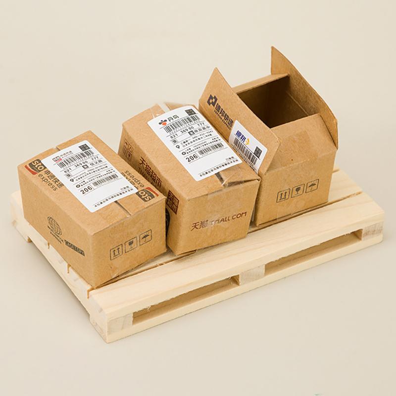 1 Pc 12*8*2cm Mini Wooden Pallet Beverage Coasters Insulation Pad Cup Coaster Pot Mat