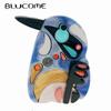 Cute Acrylic Cartoon Bird Brooch for Women Men Bag Suit Hijiab Pins New Year Gift