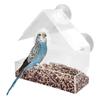 Acrylic Bird Feeder Clear Hanging Window Bird Feeder Birdfeeder Birdhouse Pet Bluebird Patio Garden Birdfeeder Feeding Tray