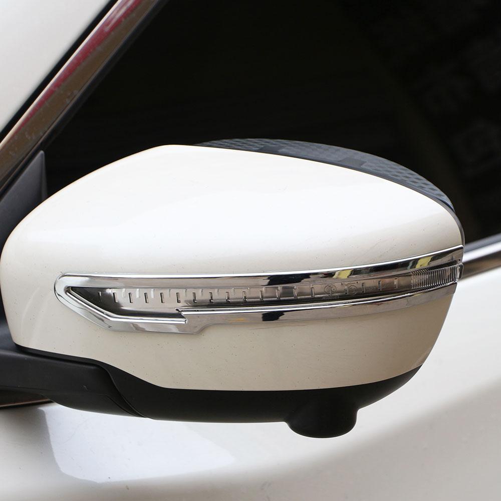 Car Rearview Mirror Protector Cover Rear View Mirror Trim Sticker for Nissan X-trail Xtrail Rogue T32 2013-2025 Accessories