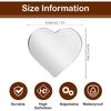 Blind Spot Mirror 2 Pack Heart Shaped Car Side Blindspot Mirrors, Removable Wide Angle Mirrors Adjustabe Frameless Convex Rear View Mirror Funny Car