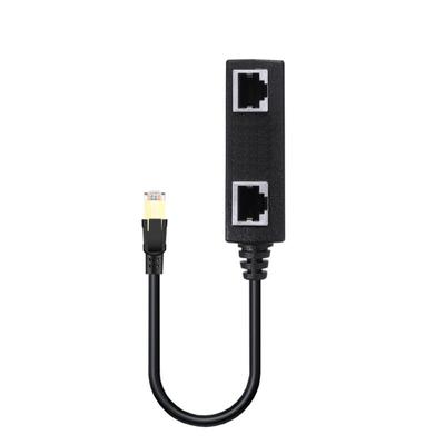 RJ45 Кабель-разветвитель Ethernet RJ45 1 штекерный порт на 2 гнездовых порта Lan Ethernet Сетевой адаптер-сплиттер