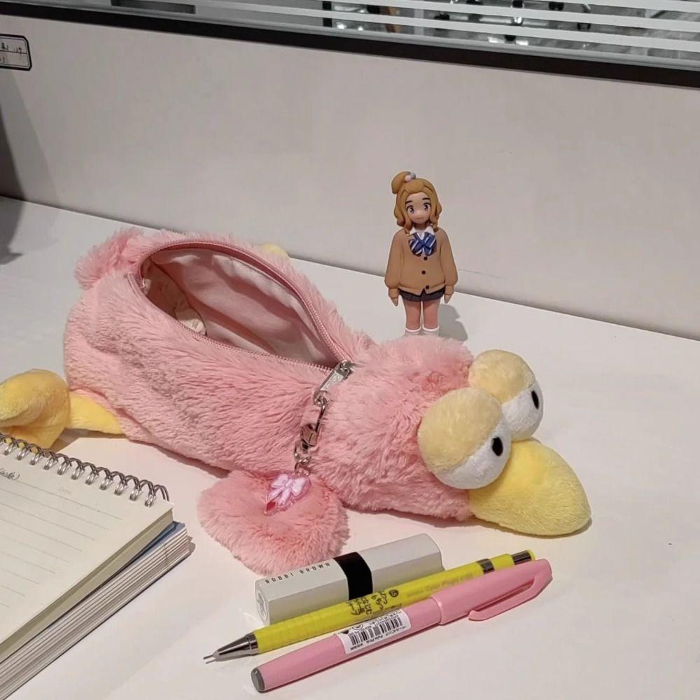 Large Capacity Pencil Case Cartoon Animal Stationery Organizer Cartoon Pen Box School Office