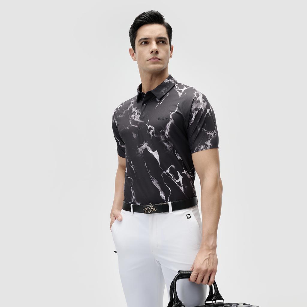 Men's FILA Polo Shirts Men's All Over Print Polo Collar Moderate