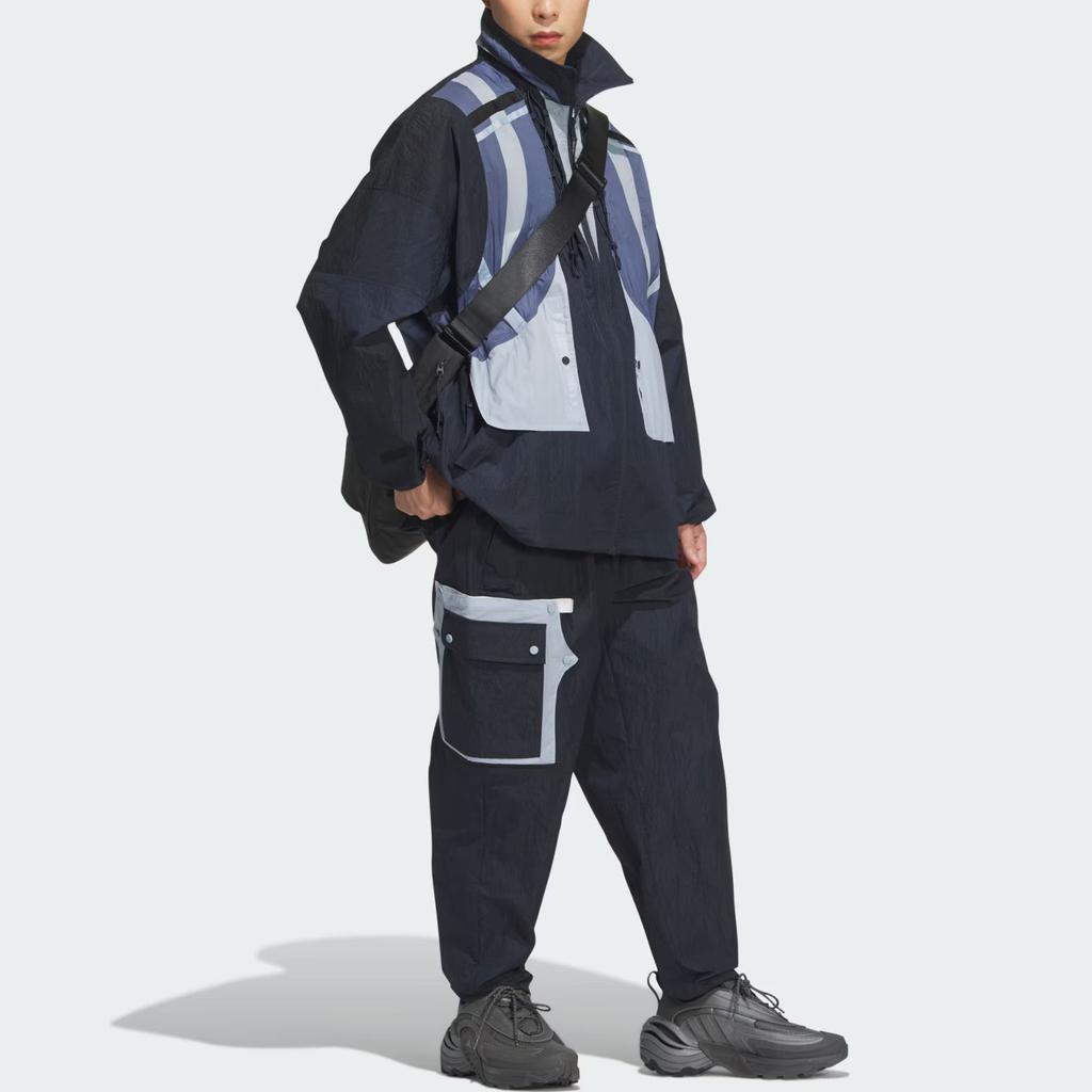 Adidas Fos Future Style Woven Joggers Unisex Joggers Aurora-Ink-Blue Bright-White JM8637