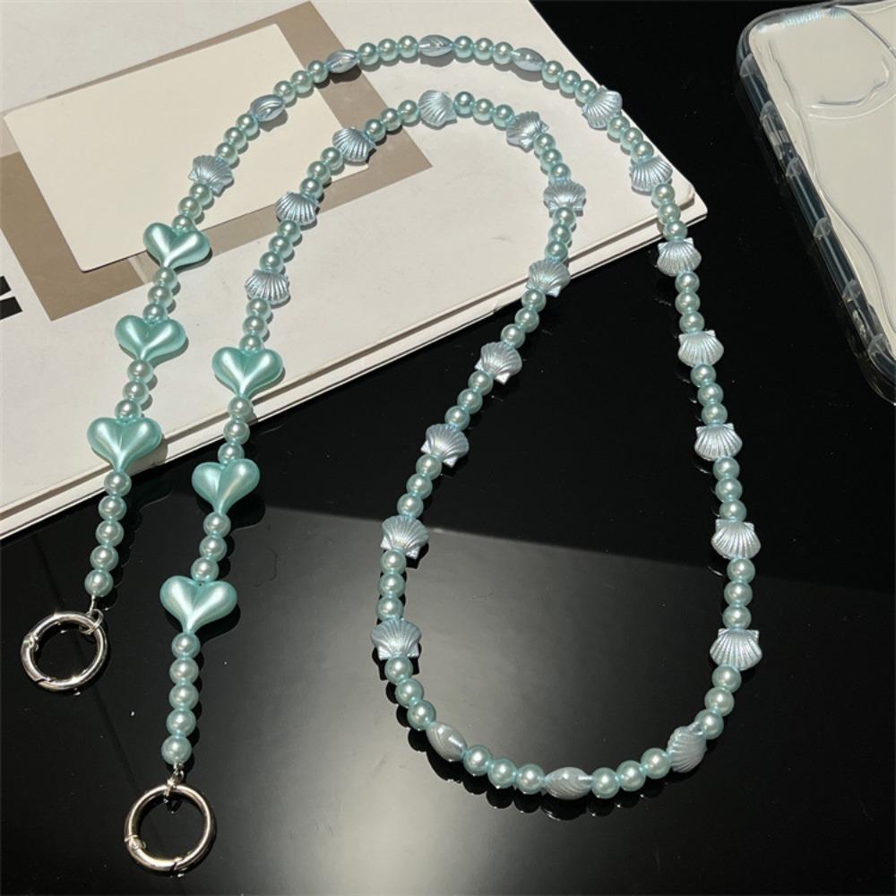 Long Long Crossbody Phone Chain Sweet Beads Phone Strap Phone Case Decor Cellphone Lanyard Girls