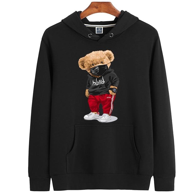 Sports Bear Sweater Women's Long-sleeved Pullover Winter Style Super Dalian Hoodie Couple Sweatshirt