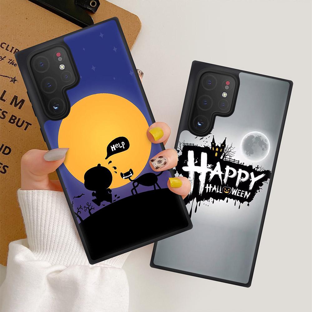 Чехол «Счастливый Хэллоуин» для Samsung Galaxy S10 S20 S21 S22 Fe Plus Ultra Note 10 Lite A10 A20 A30 A52 A71 A72, мягкий чехол на заднюю панель