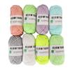 8pcs Glow Yarn Multicolor Knitting Luminous Craft Yarn for Beginner DIY Crocheting Craft 50m
