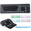 103 Keys Foldable Dustproof Soft Silicone Gaming Keyboard for Laptop/Computer