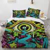 Big Eye Duvet Cover Cover Colourful Painting Art Comforter Cover King Queen Size for Teens Adults Kids Polyester Bedding Set