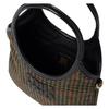 Miu Miu Ivy Adjustable Detachable Shoulder Strap Logo Plaid Fabric Shoulder Crossbody Tote Bag Women handbags Dark-Green Black 5BA281_2DU5_F0466_V_OLN