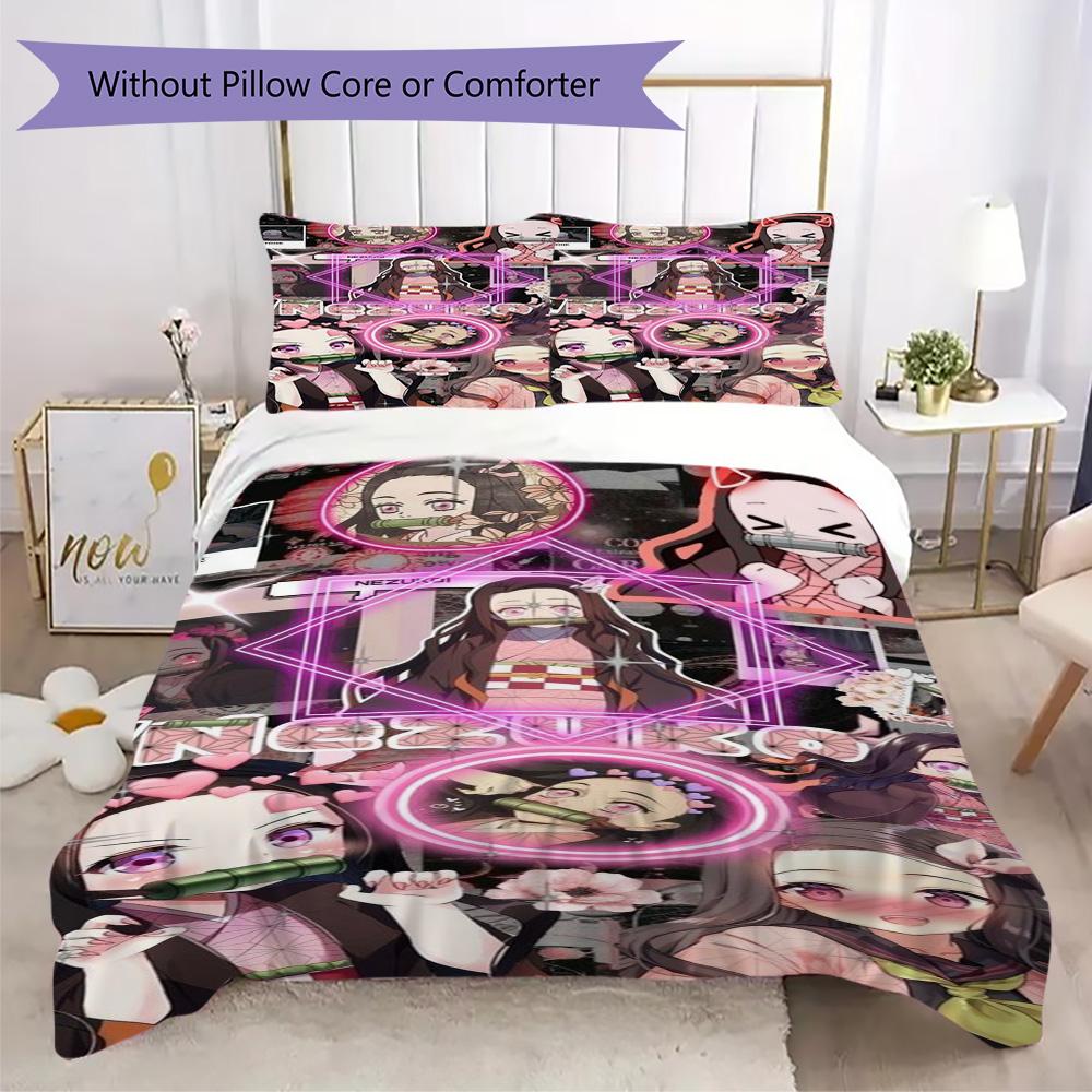 Japanese artist Koyoharu Gotouge's Demon Slayer Home Decoration Soft Printed Sofa Cover Blanket Bedding Down Pillowcase Duvet Cover (without core) P27