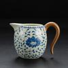 280 мл. Кружка Ru Kiln Blue and White Fair с ручкой, керамическая, большая, чайная чашка Sea Fair, чайный сервиз Kung Fu, унифицированная чашка, фильтр для чая, диспенсер
