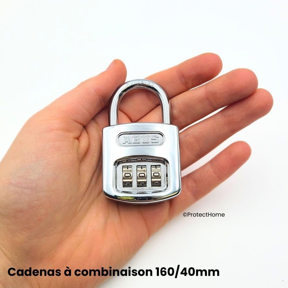 Навесной замок Japan Lock Service ABUS с регулируемым номером 160 и 3-значным кодом, серия, 40 см, 160/40