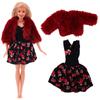 Тканевая кукольная одежда подходит для праздничного платья 27-29 см, аксессуары для кукол, плюшевый жилет, куртка + юбка