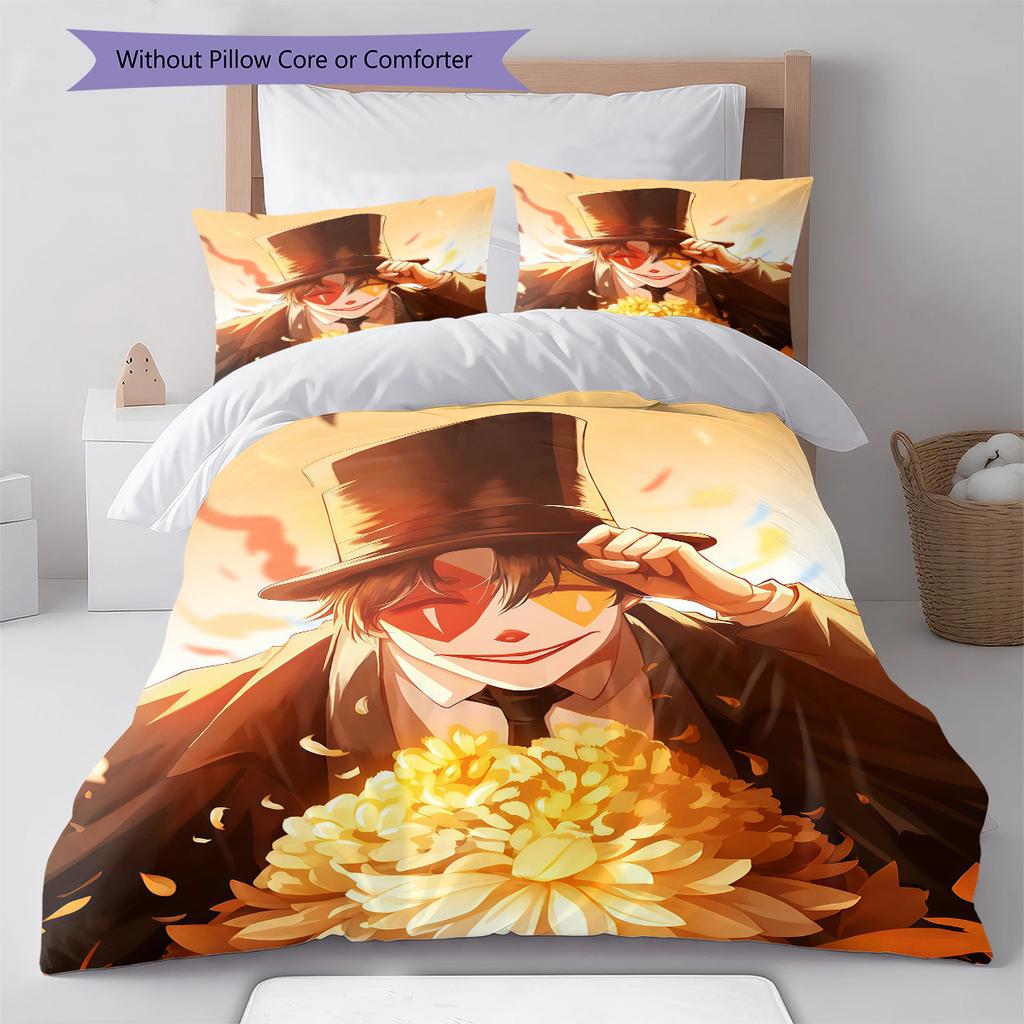 Lord Of The Rings Pattern Bedding,Quilt Set Quilt Cover Pillowcase Home Birthday Gift (1 * duvet cover + 2 * pillowcase, without core)