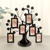 Фоторамка в виде семейного дерева, металлическая подставка для фоторамки в виде дерева с 6 декоративными рамками 1,77" x 2,56"/2,17" x 3,15" для декора настенного стола