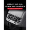 Rear Air Vent Cover For Tesla Model 3 Y Accessories Center Console Armrest Box Back Conditioner Outlet Filter Grille Protector
