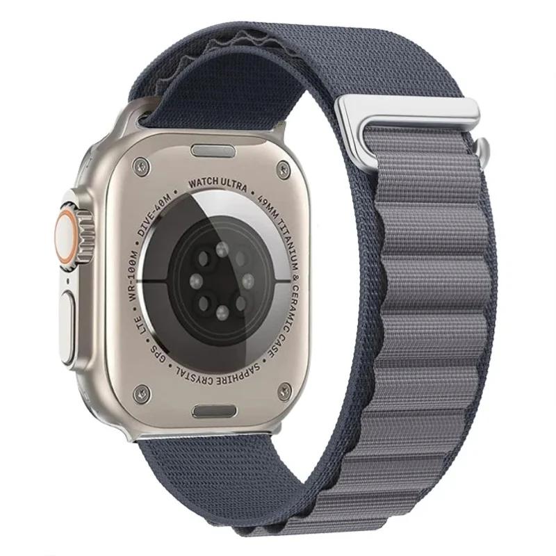 Ремешок Alpine Loop для Apple Watch Ultra 3 Ремешок 49 мм 11 10 9 8 7 46 мм 42 мм 45 мм 41 мм Нейлоновый Спортивный Браслет iWatch 6 5 SE 44 мм Ремень