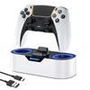 NEWDERY PS5 Controller Charging Stand Storage Stand Fast Charging Just Place Charge PS5 Controller Peripherals Accessories Cable Included LED