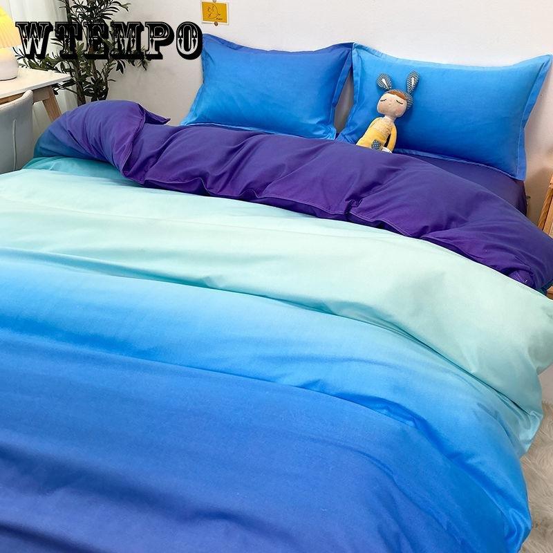 Four-piece Bedding Set Cute Style Double Duvet Cover Bed Linen Set Student Dormitory