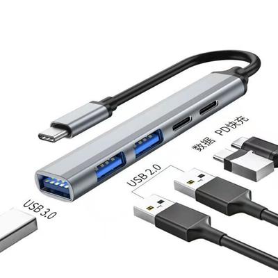 USB C хаб 5-в-1 Type C на USB 3.0 PD док-станция с HDMI, Ethernet и устройством чтения SD-карт для ноутбука