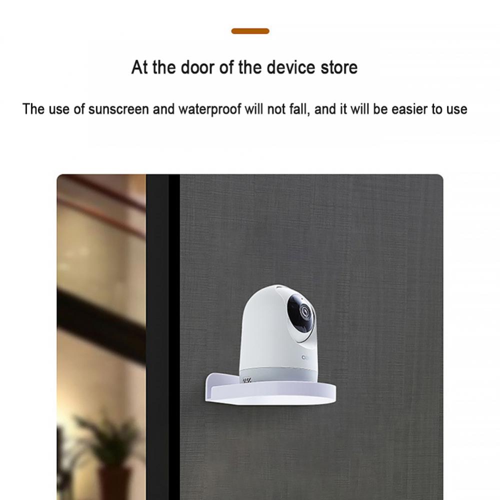 Security Camera Holder Wall Mount Floating Stand Shelf Home Bedroom Bathroom Camera Rack Monitoring Tray Organization Storage