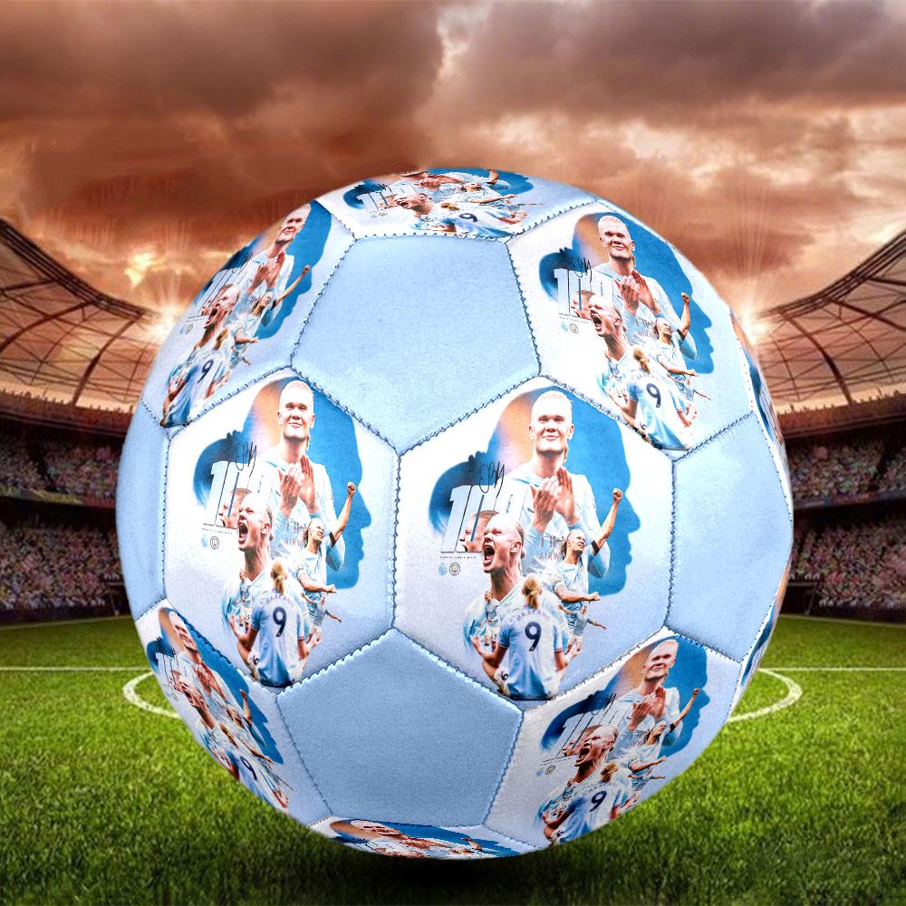 1 шт. Футбольный мяч Haaland Ultimate Forward размер 5 Мяч для мини-футбола Praha Indoor Soccer Ball Цветной Для всех возрастов Машинная строчка ПВХ Готов к соревнованиям Прочный Высокий отскок