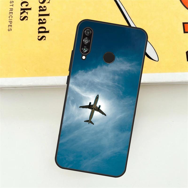 Чехол для телефона Huawei P30 P20 P40 Lite Nova 11 Pro 9 10 SE 5T 3i 7i 11i Y60 Y70 Y90 Y61 с изображением самолета