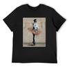 Футболка Banksy Flowers Ballerina аниме вещи оверсайз с графическим принтом винтажные тяжелые футболки для мужчин