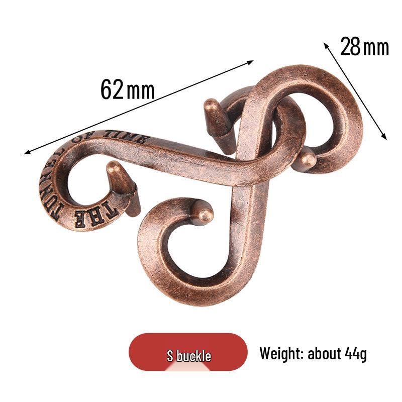 Замок Конгмин 9 звеньев IQ-пазл - Образовательная игрушка из цинкового сплава для взрослых и детей