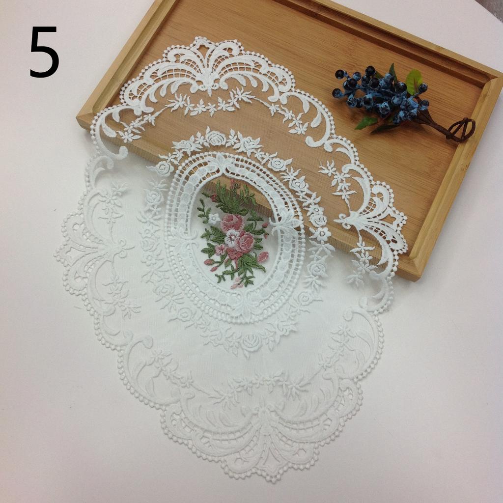 Винтажная кружевная салфетка для столовых приборов, вышитая скатерть, декоративные салфетки для столовой, вечеринки, свадьбы, антикварные подставки под кофе, салфетки для столовых приборов