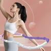 Weighted Soft Spring Hoop Waist-Friendly Foldable Fitness Hoop Portable Home Gym Men Women Adults Body Waist Slimming Exercise Equipment